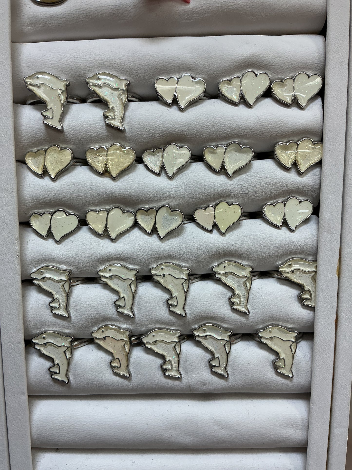 23 Uv Ring Glitter White