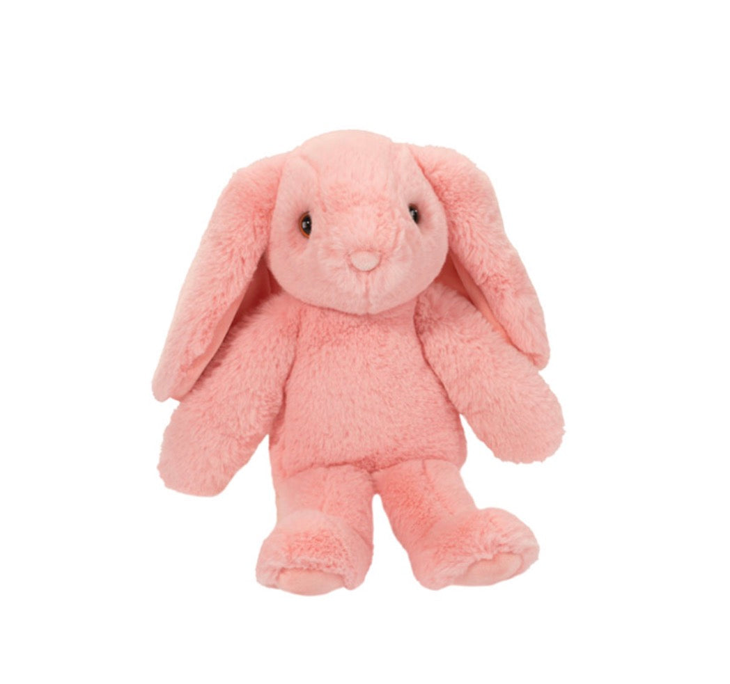 Peony Coral Floppy Bunny 7" DC26