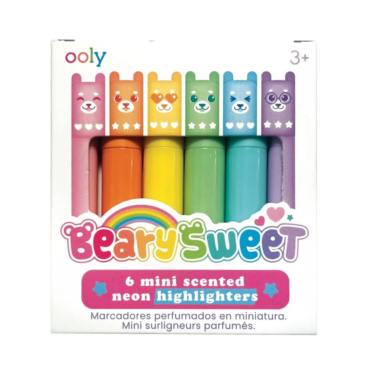 Beary Sweet Highligters 6 Mini Neon Scented IAR26