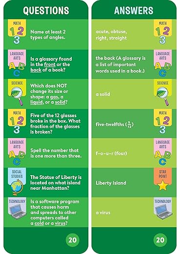 Brain Quest Smart Cards Grade 3 WH26