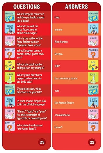 Brain Quest Smart Cards Grade 6 WH26