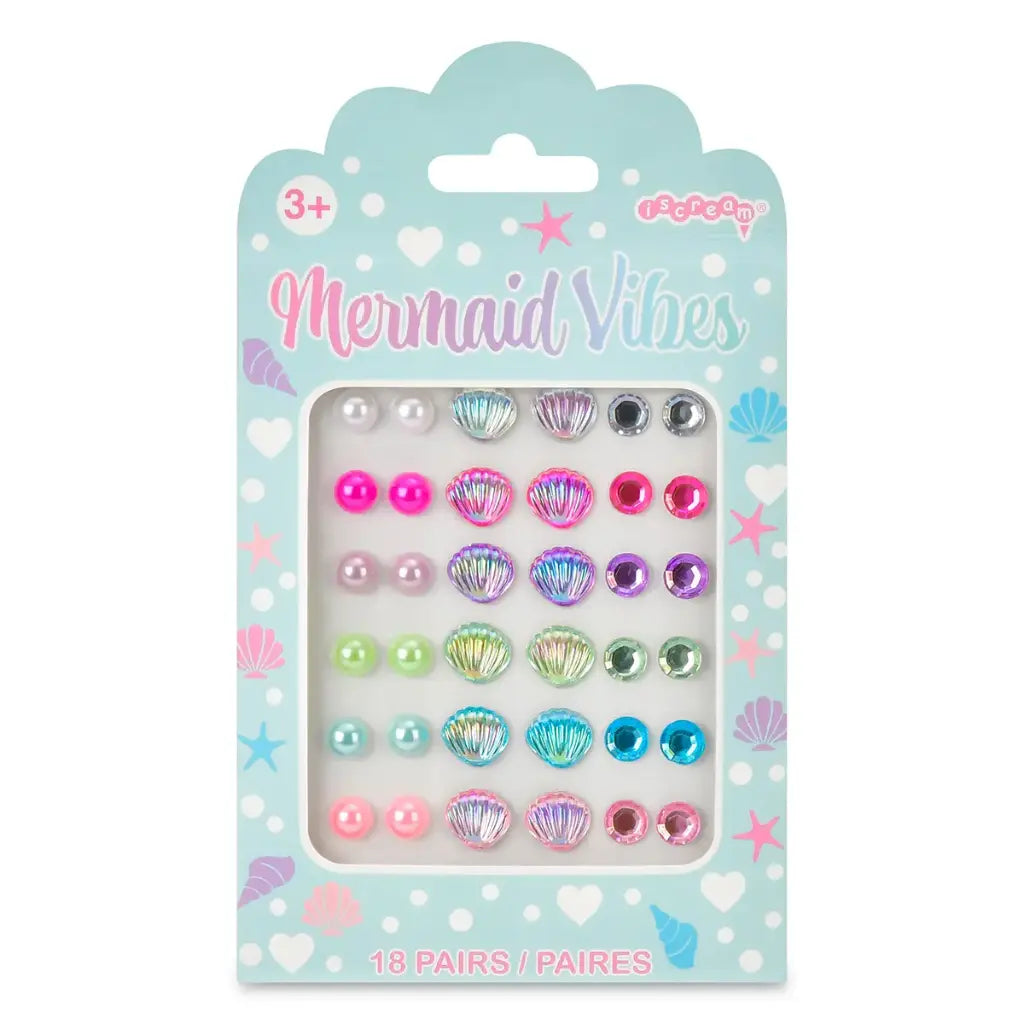 Mermaid Press On Earrings Set ISC26