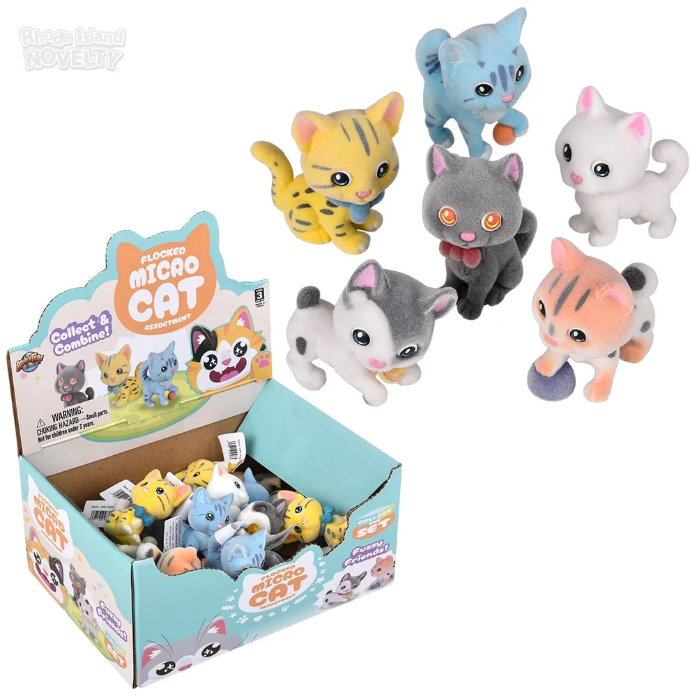 Cat Fuzzy Flocked Micro 01 Fidget TNR26