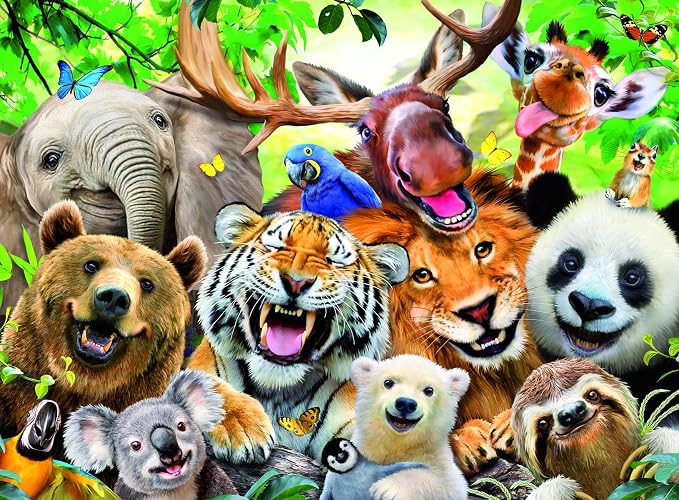 Wild Animal Selfie 300pc Puzzle RVB26