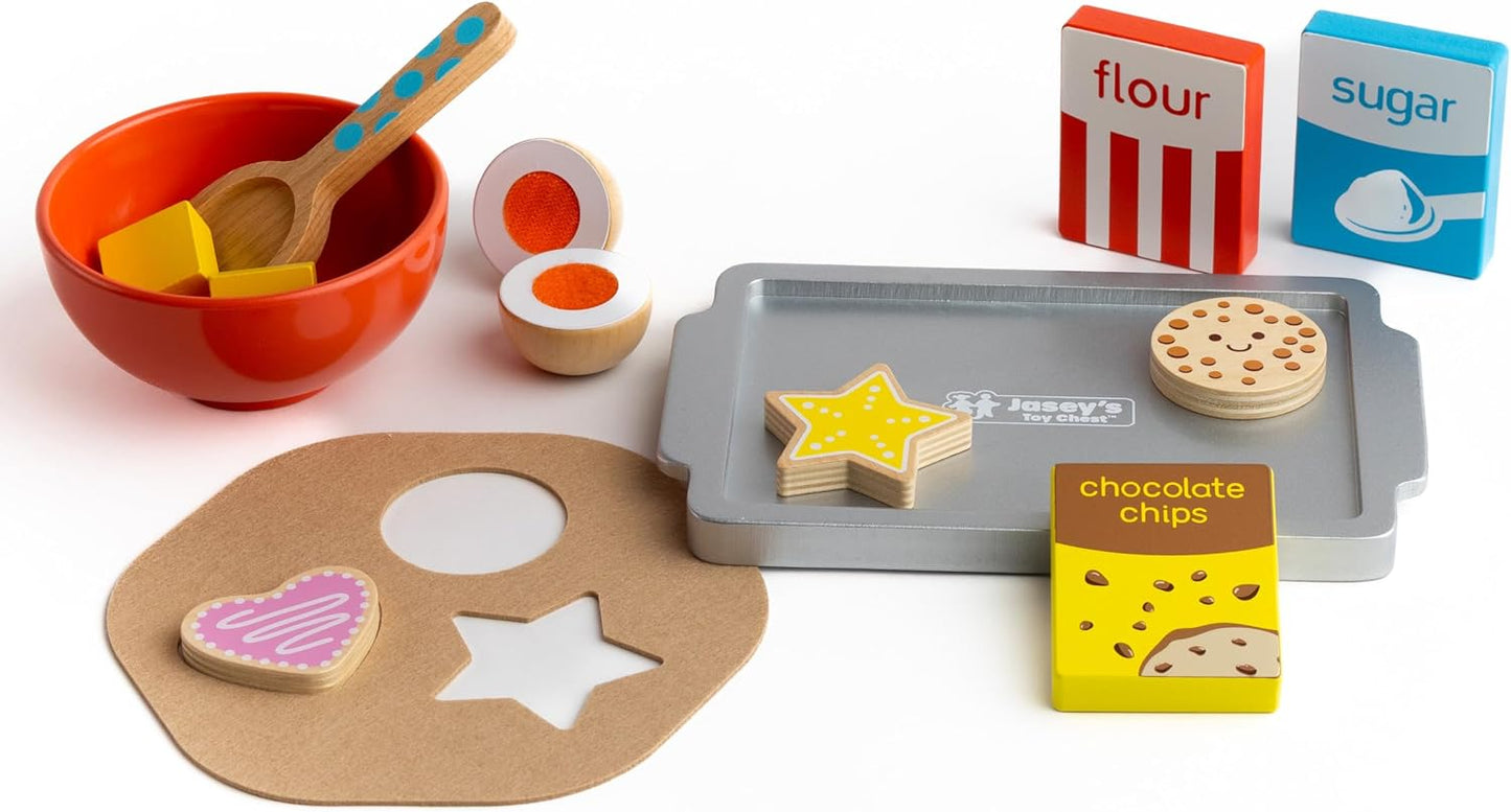Busy Baker Cookie Set Wooden JCH26
