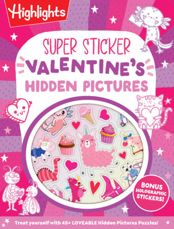 Valentines Super Sticker Hidden Pictures PA26