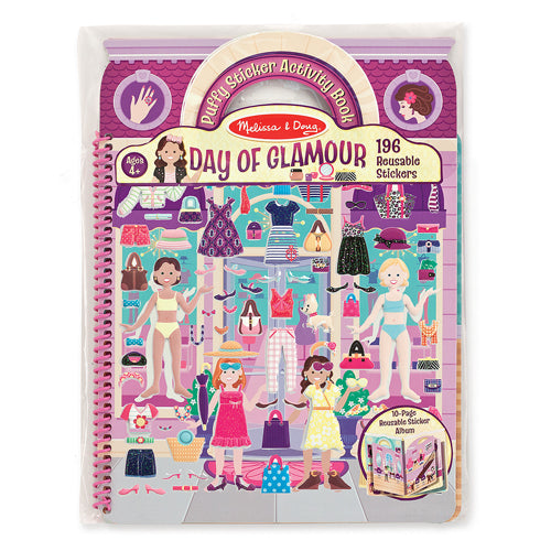Puffy Sticker Activity Book - Day of Glamour