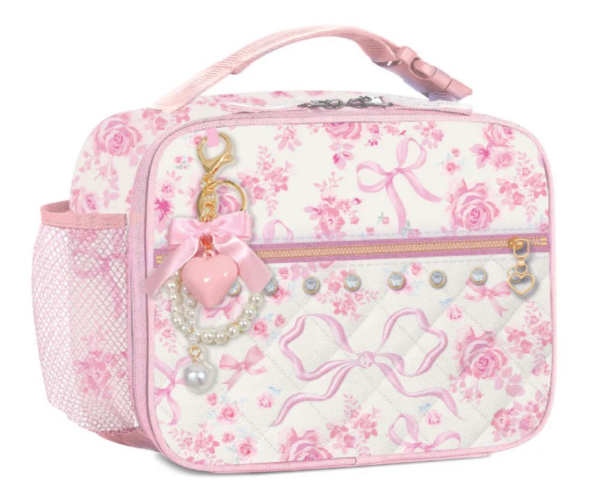 Pink Bow Lunchbag Charm Keychain HFS26