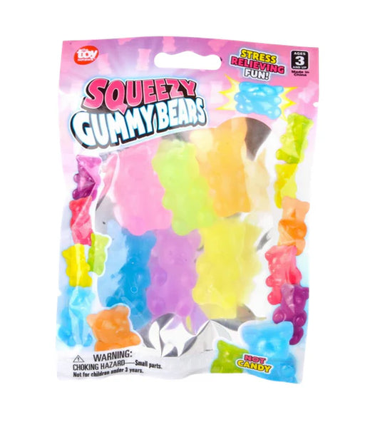 Gummy Bears Squeezy Fidget 6 Pack TNR26