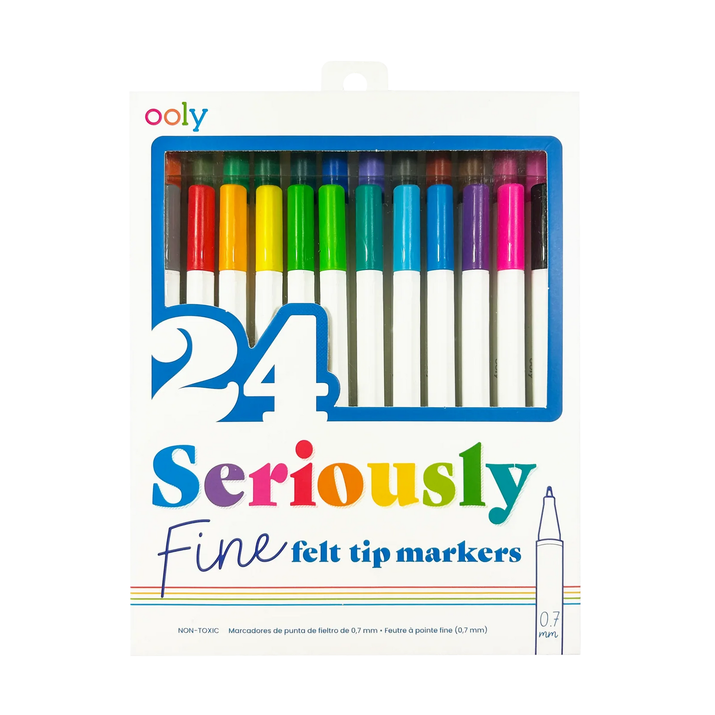 Seriously Fine Felt Tip Markers 24 Pack IAR26