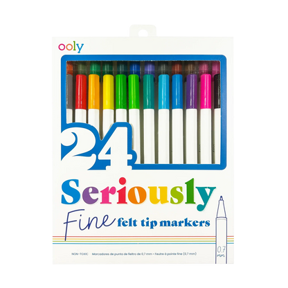 Seriously Fine Felt Tip Markers 24 Pack IAR26