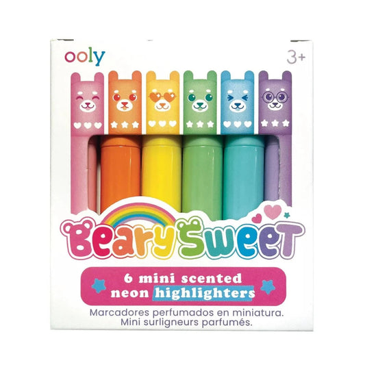 Beary Sweet Highligters 6 Mini Neon Scented IAR26