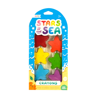Stars of the Sea Crayon 6 Pack Non Toxic IAR26