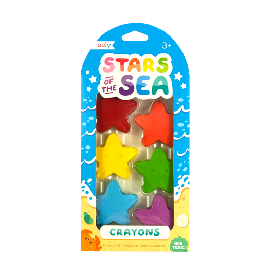 Stars of the Sea Crayon 6 Pack Non Toxic IAR26