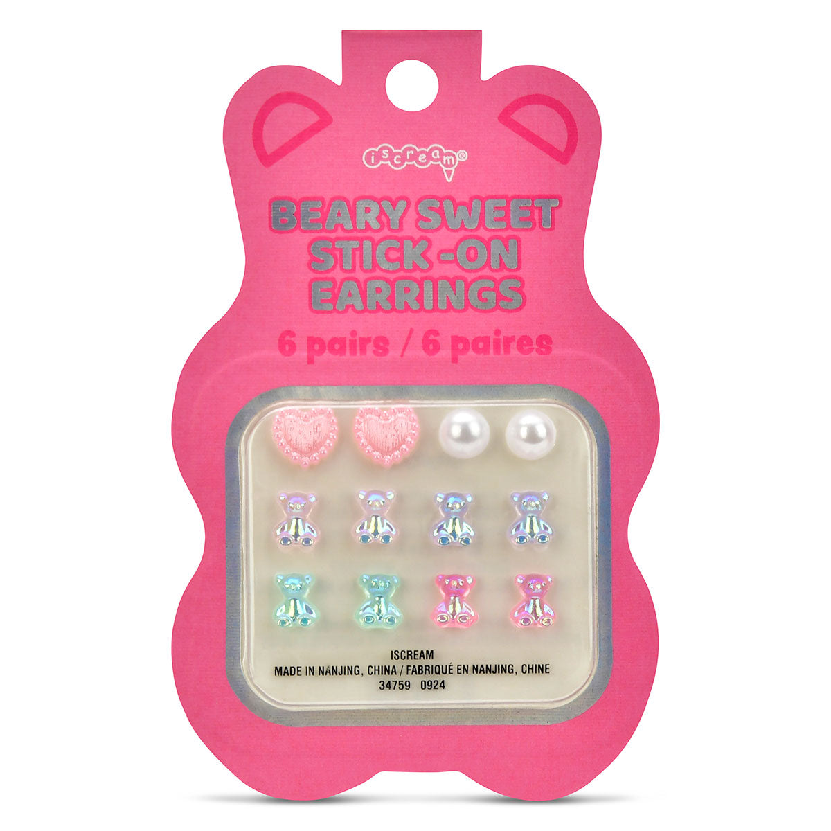 Beary Sweet Stickon Earrings ISC26