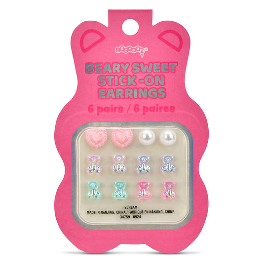 Beary Sweet Stickon Earrings ISC26