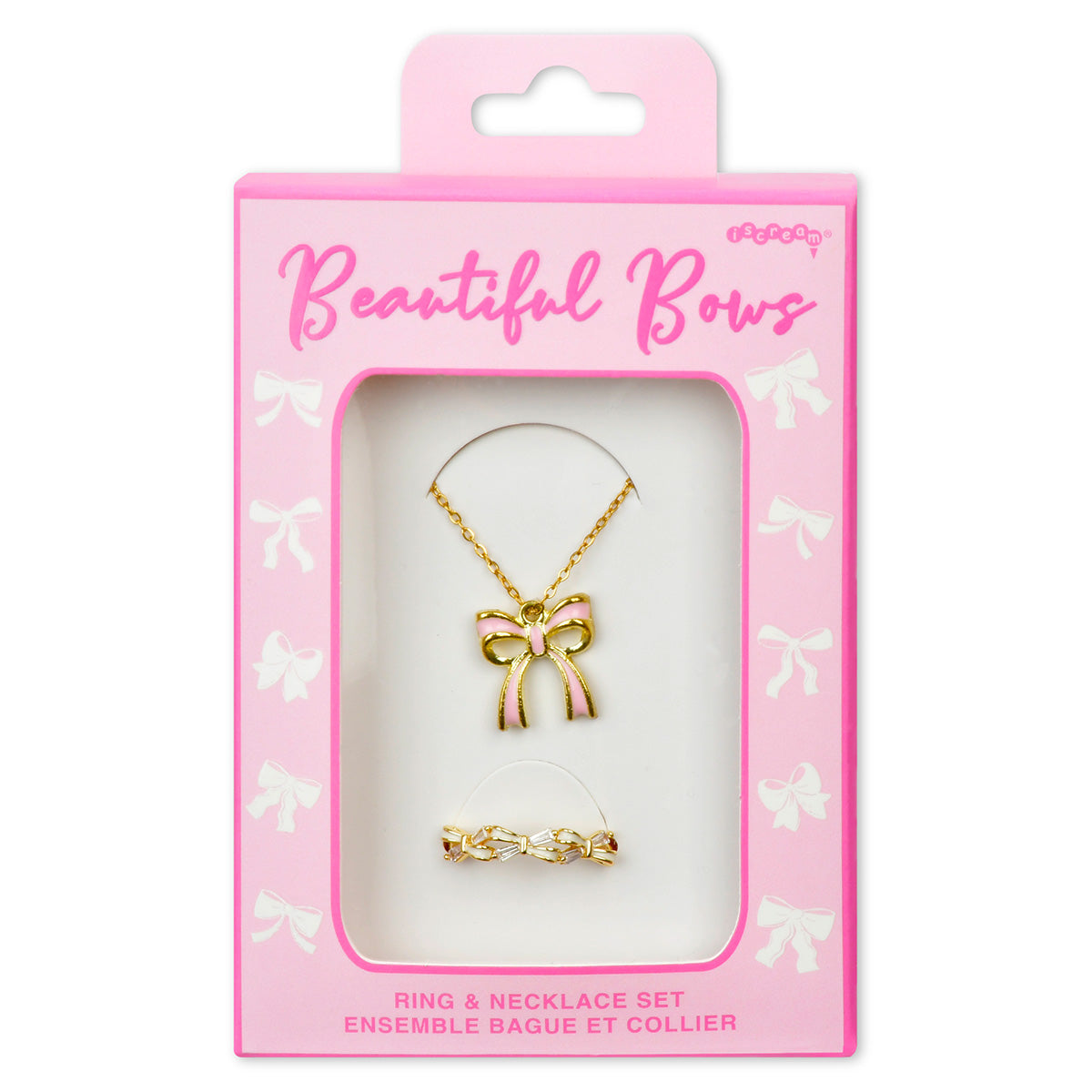 Beautiful Bows Ring and Necklace Set NRO
