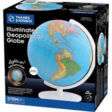 Illuminated Geopolitical Globe TKM26