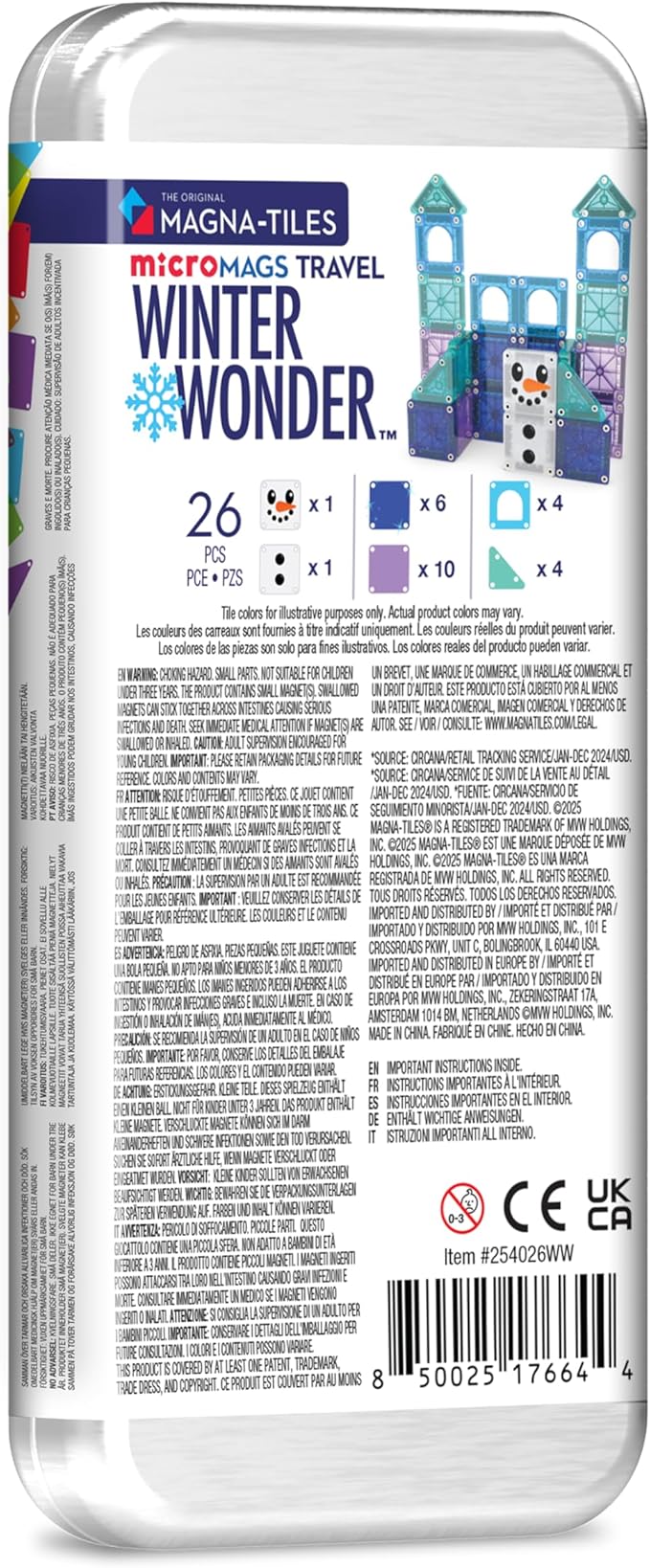 Winter Micromag Magnatiles 26pcs VAL26