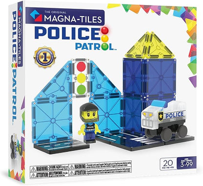 Police Patrol Magnatiles 20pcs VAL26