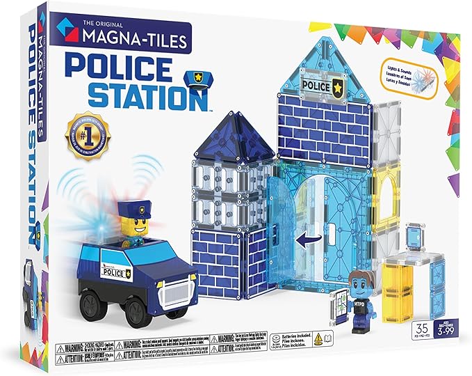 Police Station Magnatiles 25pcs - VAL25