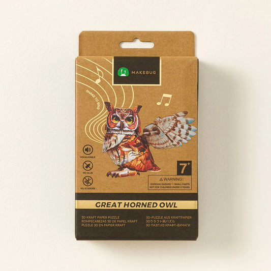 Great Horned Owl With Sound MakeBug MKB26