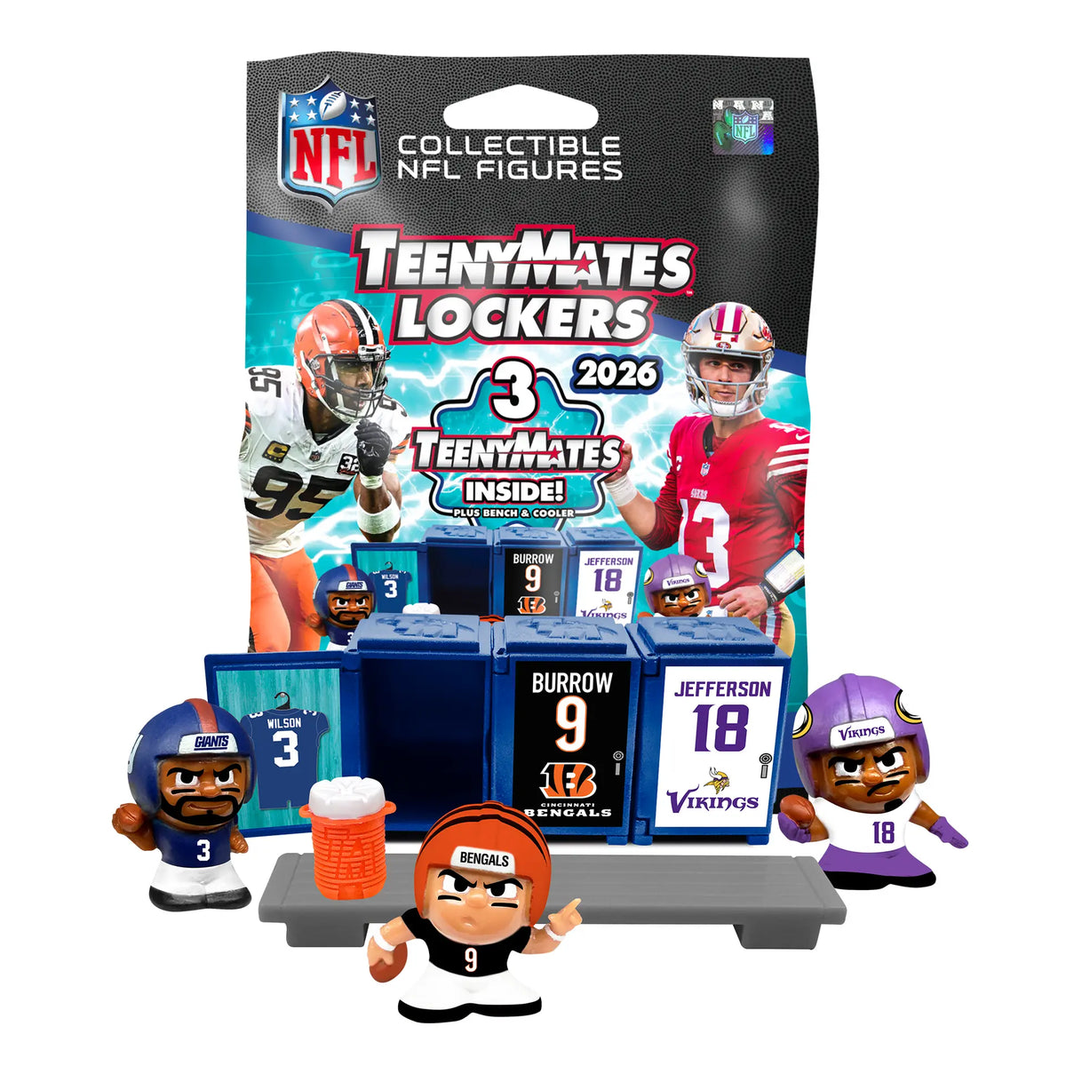 NFL S14 Teenymates Lockers Set PNL26