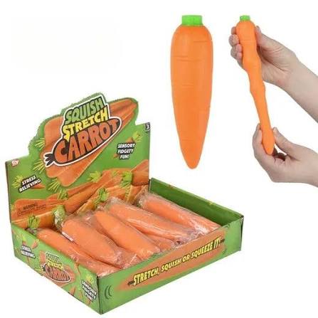 Carrot Squish Stretch Sand Fidget TNR26