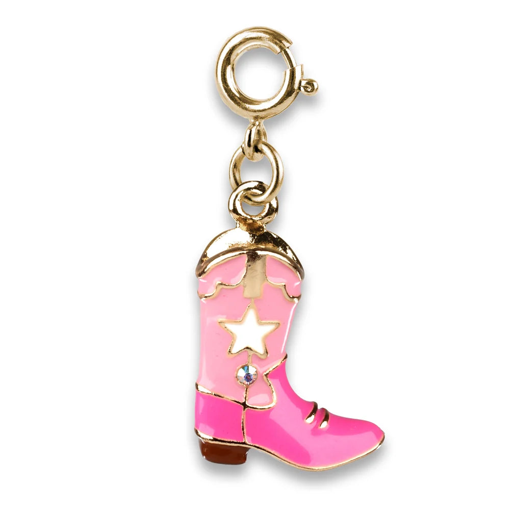 Pink Cowboy Boot Charm HGT26