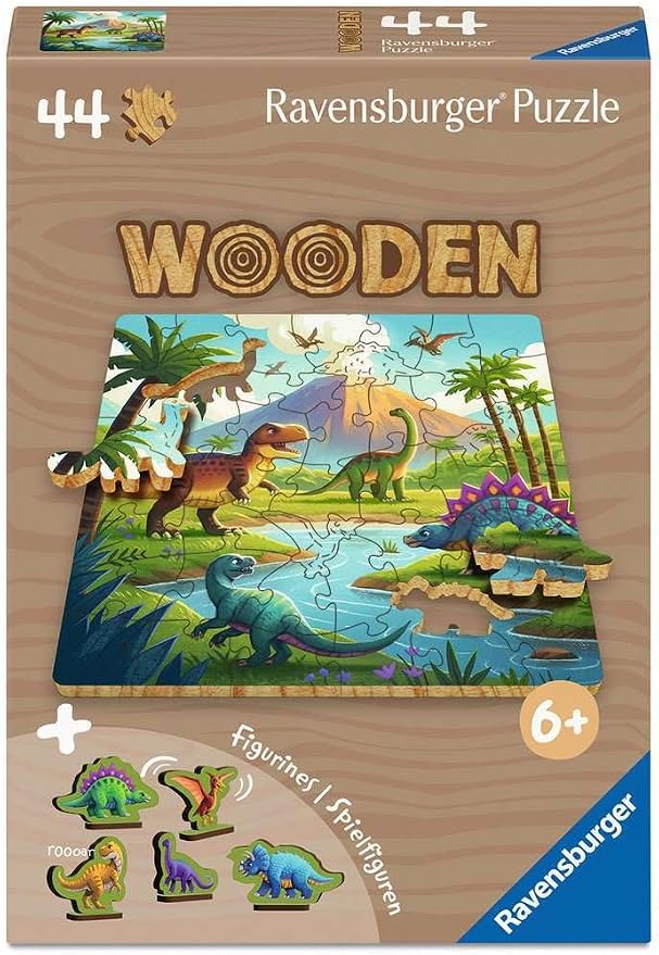 Wooden Dinosaur 44pc Puzzle RVB26