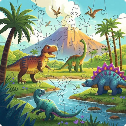 Wooden Dinosaur 44pc Puzzle RVB26