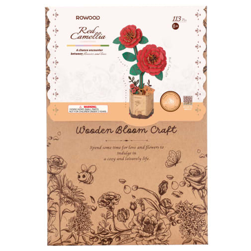 Camellia Red Wood Flower RBM26