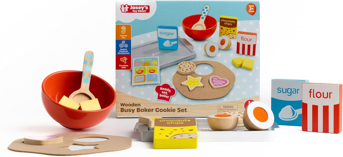 Busy Baker Cookie Set Wooden JCH26