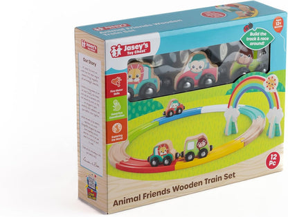 Train Set Wooden Animal Friends JCH26