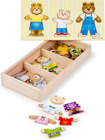 Bear Family Wooden Dress Up Puzzle LJ26