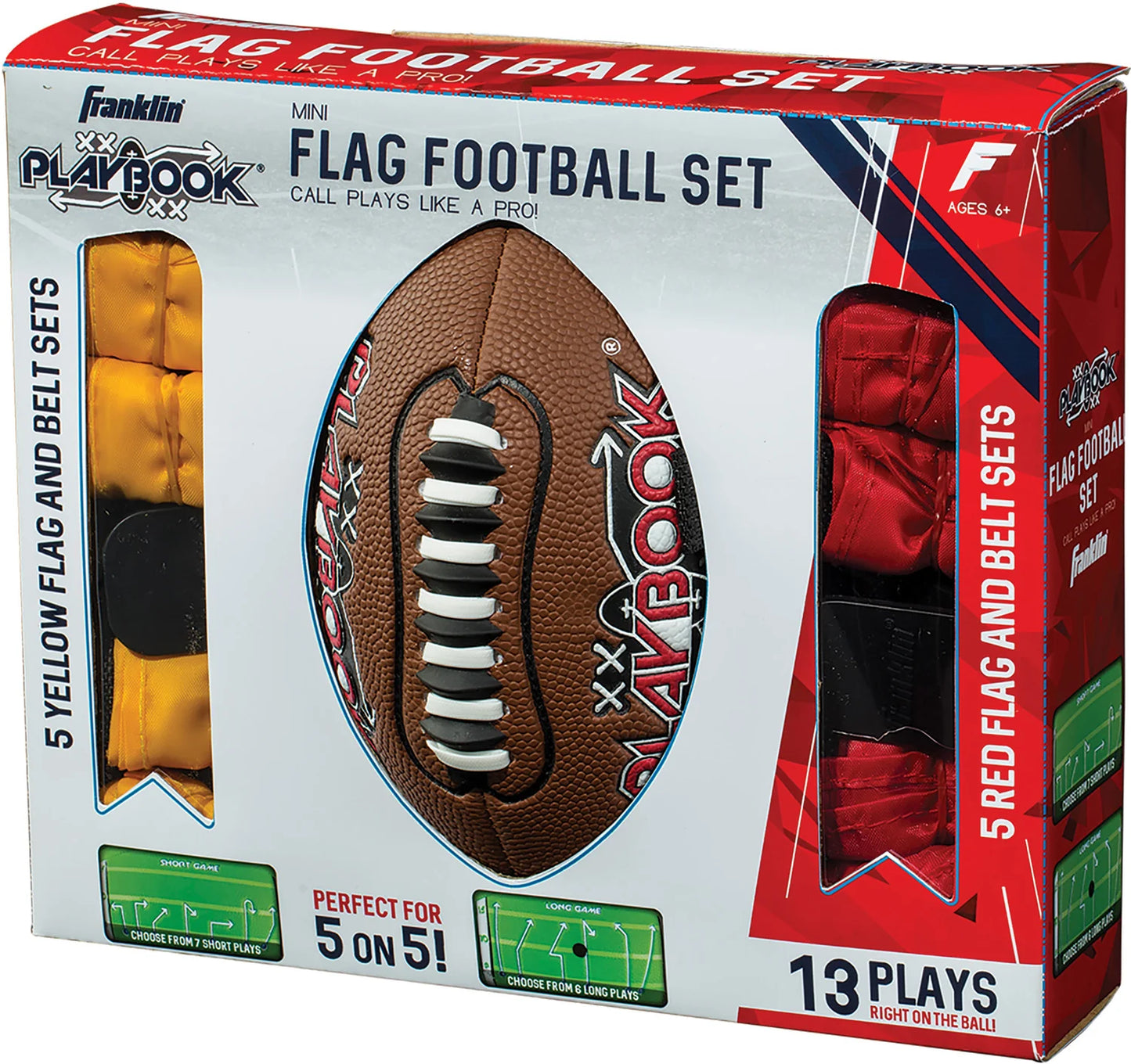 Flag Footbal 10 Player Set Mini Playbook Football FRA26