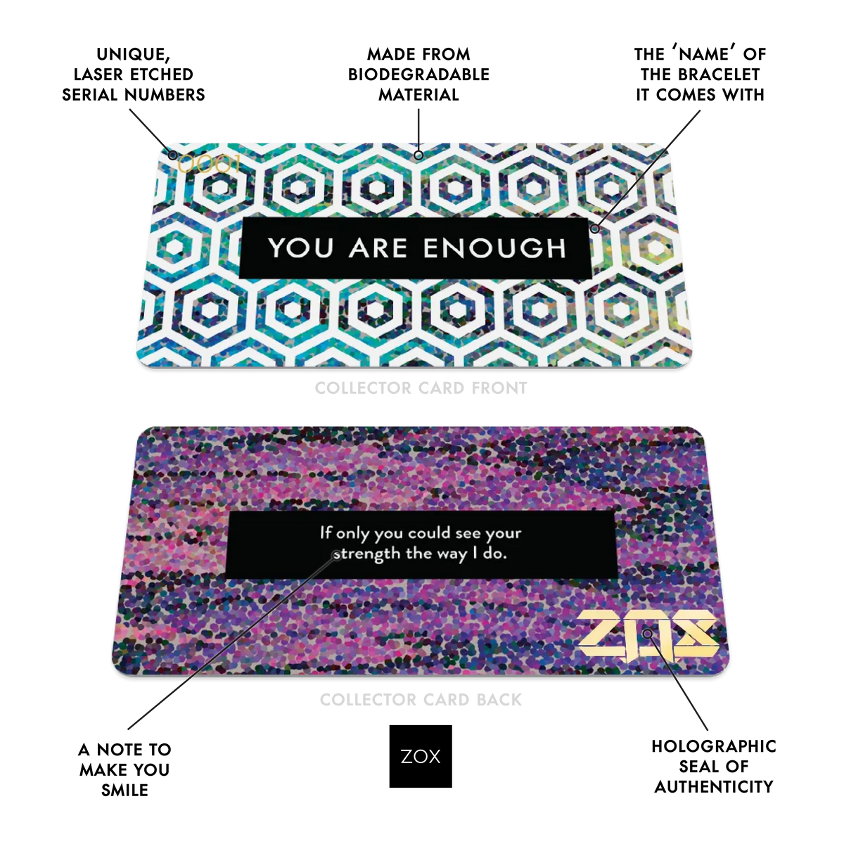 You Are Enough Inspirational Bracelets ZOX26