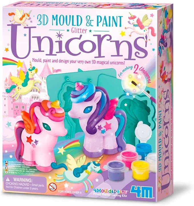 3D Unicorns Mould & Paint TNR26