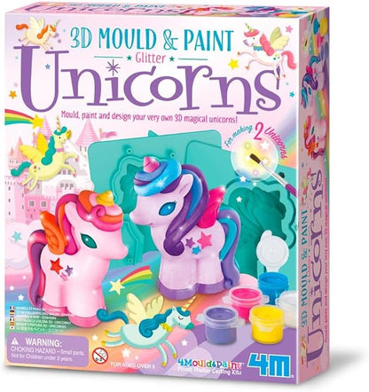 3D Unicorns Mould & Paint TNR26