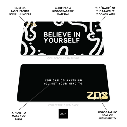 Believe In Yourself Inspirational Bracelets ZOX26