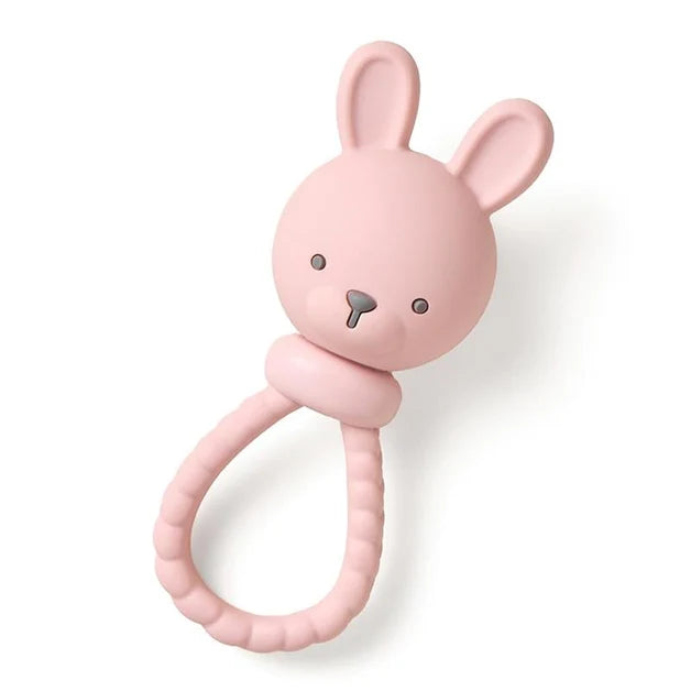 Bunny Pink Sweetie Rattle IZY26
