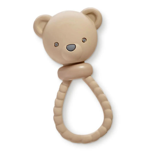 Bear Brown Sweetie Rattle Teether IZY26