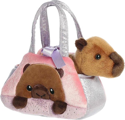 Capybara Peek A Boo Purse 07" AA26
