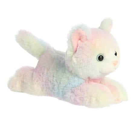 Rainbow Kitty Cat Softies 08" AA26