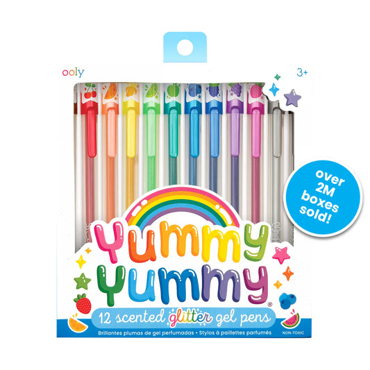 Yummy Washable Glitter Gel Pens 12 Pack IAR26