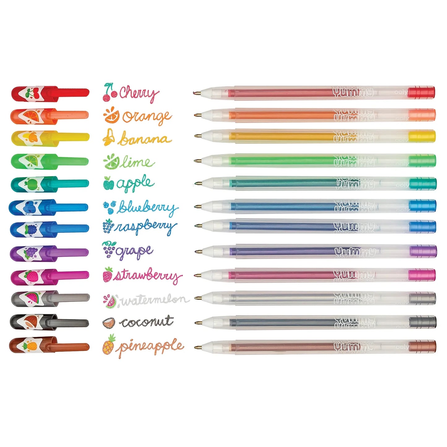 Yummy Washable Glitter Gel Pens 12 Pack IAR26