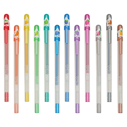 Yummy Washable Glitter Gel Pens 12 Pack IAR26
