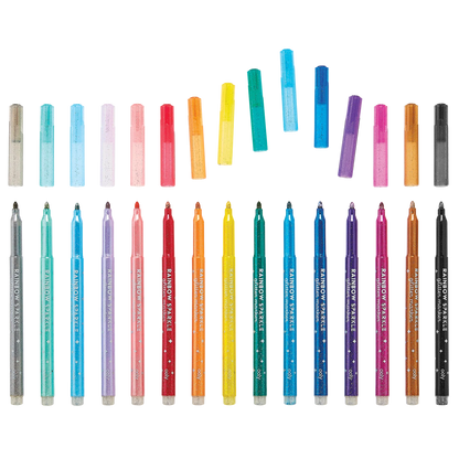 Rainbow Glitter Markers IAR26