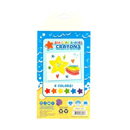 Stars of the Sea Crayon 6 Pack Non Toxic IAR26