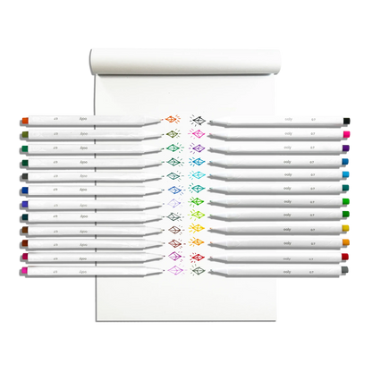 Seriously Fine Felt Tip Markers 24 Pack IAR26
